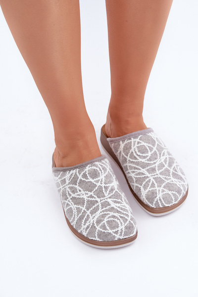 Glänzende Damen Hausschuhe Inblu CT000028 Grau