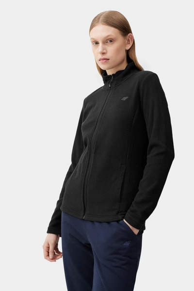4f Polar Negru Cu Guler Înalt Regular Femei 4FSS23TFLEF049