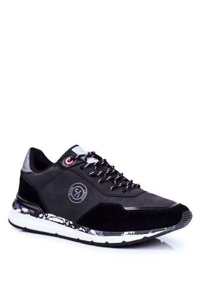 Pantofi sport pentru bărbați încrucișează blugi negri GG1R4027C