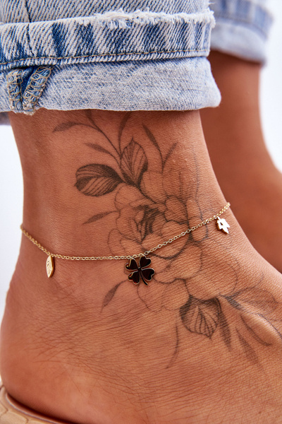 Bracelet De Cheville Avec Charms Tendance Or