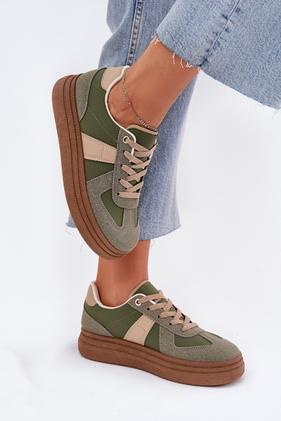 Női Platformos Sneakers Zöld Dovina