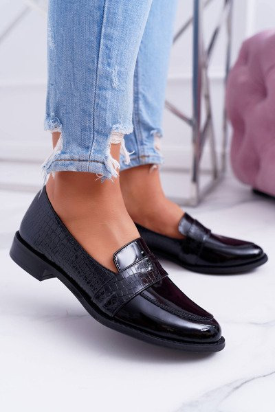 Demi-bottes Lords en cuir à enfiler pour femmes Black Dynasty