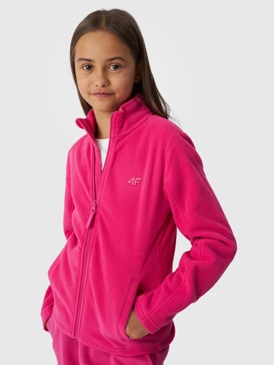Polaire Fille Avec Col Slim Fuchsia 4F