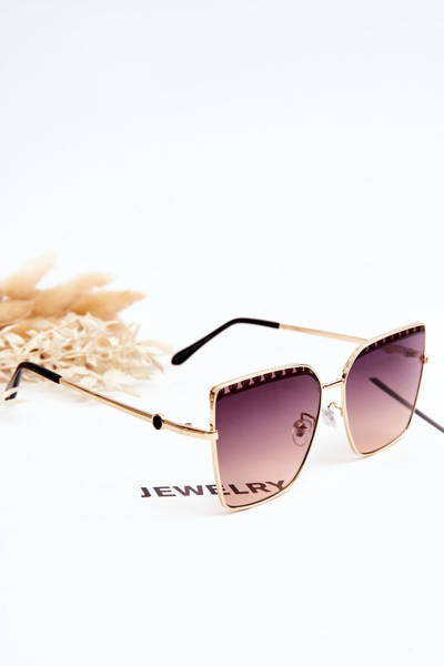 Grandes Lunettes de Soleil Prius V303 Dégradées Noir et Rose