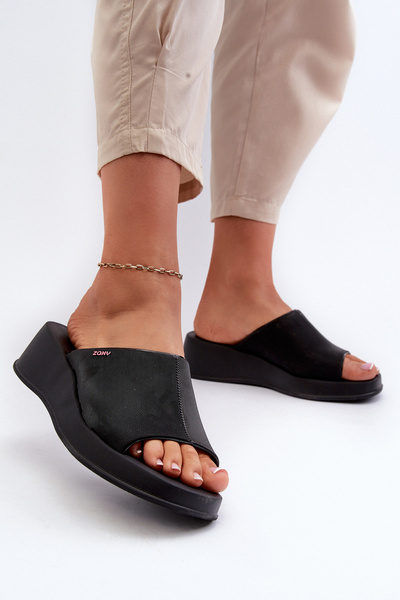 Duftende Damen Keilsandalen ZAXY LL285083 Schwarz