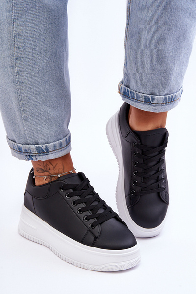 Women's Classic Sports Shoes Black and white Night Trip