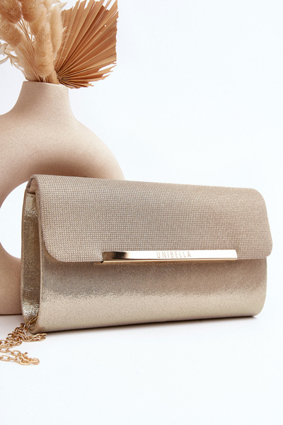 Umschlag-Clutch mit Kette Rosa Gold Onelia