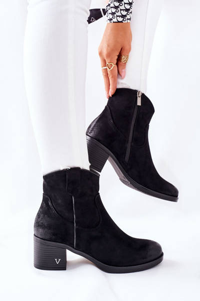 Bottes en daim pour femmes Warmed Noir Hillbrook
