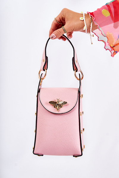 Petit sac à main femme avec ornement rose Ellies