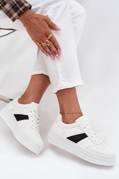 Női platformos fehér sneakers Elvessia
