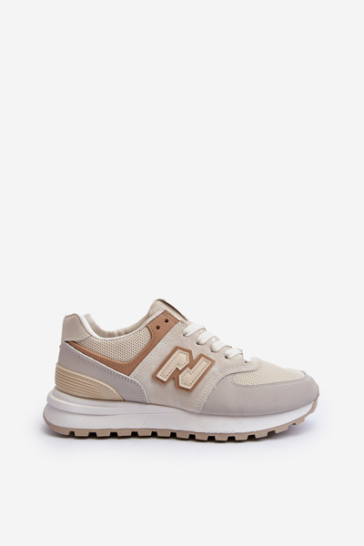 Beige Damensportschuhe Sneakers Alettesa
