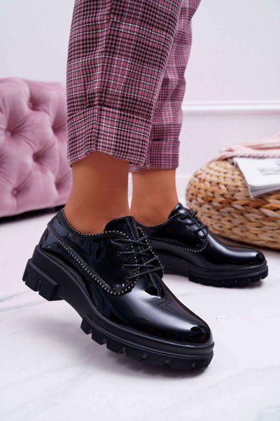 Chaussures laquées noires pour femmes, So What