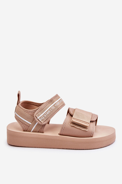 Moteriškos Velcro sandalai Big Star LL274787 Smėlio spalvos