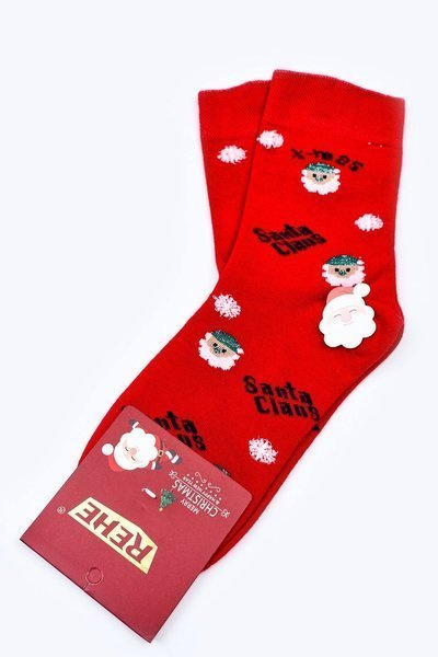 Weihnachten Baumwolle Socken SANTA CLAUS Rot