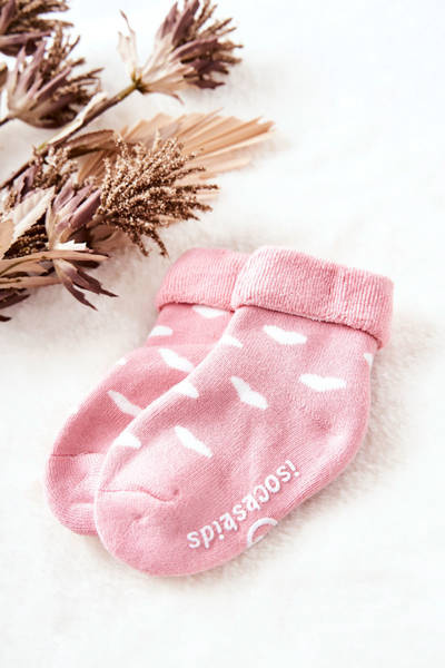 Chaussettes Pour Enfants En Coeurs Roses