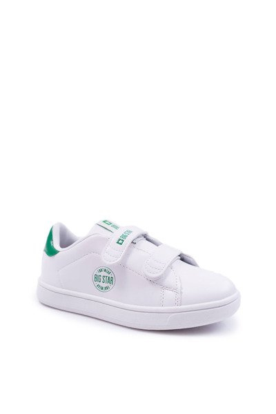 Klettverschluss Kinder Turnschuhe Big Star DD374029 Weiß