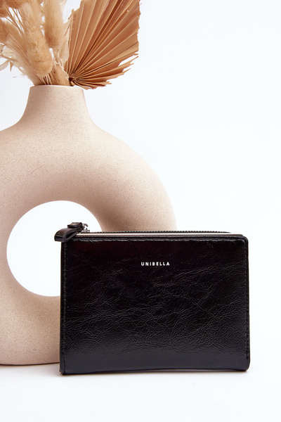 Portefeuille Femme Simili Cuir Noir Cudea