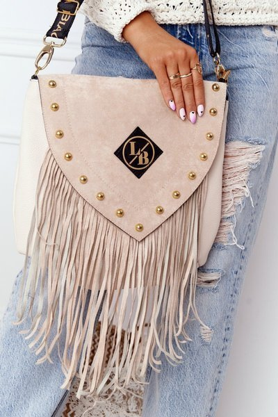 Handtasche mit Quasten LAURA BIAGGI Beige