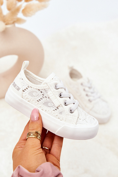 Big Star durchbrochene Turnschuhe JJ374134 Weiß
