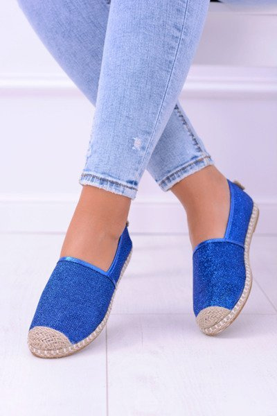 Glitzer Espadrilles Lu Boo Blau
