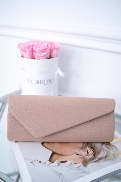 Brokat Handtasche für Frauen mit rosa Clutch