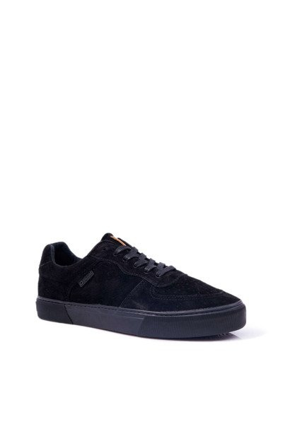 Adidași de piele de căprioară pentru bărbați Black EE174362