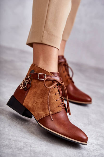 Cizme de piele pentru femei Maciejka 5743a-29 Brown