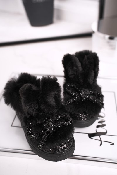 Baskets Enfant Warm Noir Mumi