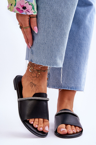 Elegante Flat Heels Schwarz Termen