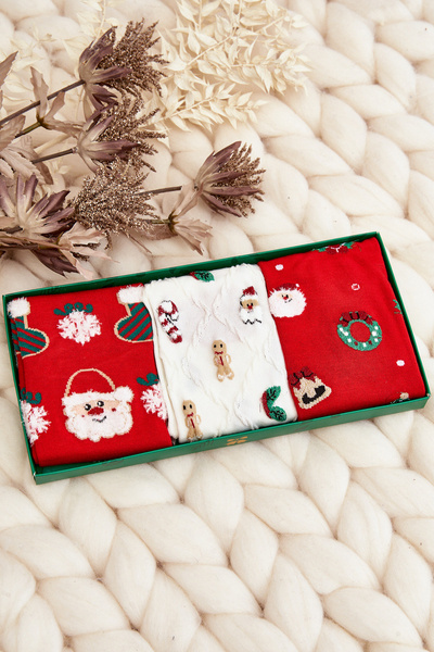 Set de 3 perechi de șosete festive pentru femei