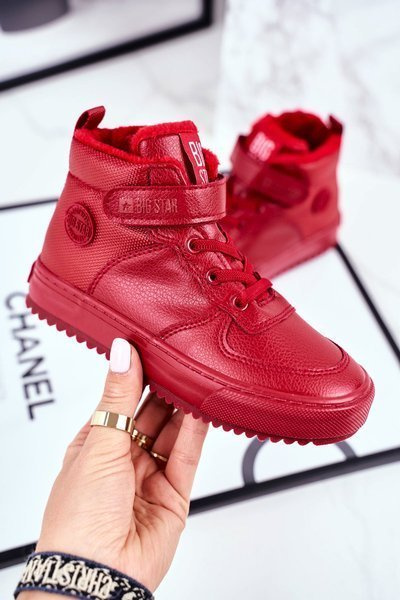 Chaussures de sport isolées pour enfants Big Star GG374042 rouge