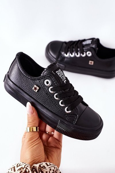 Adidaje din piele pentru copii Big Star FF374304 Negru