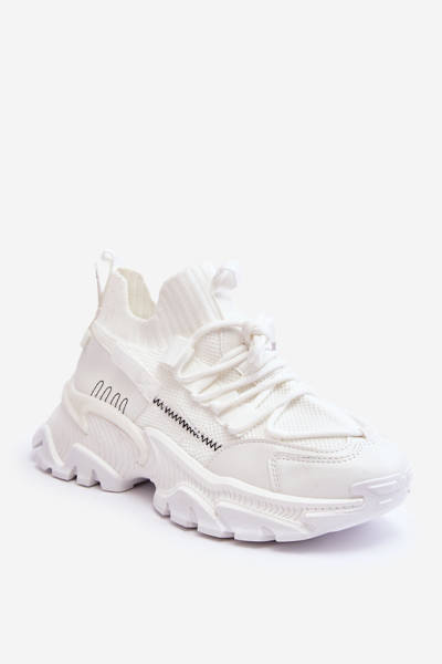 Adidași de șosete pentru femei White Keaton