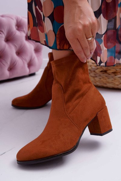 Women's Heeled Boots Sergio Leone Slip-on Camel LikeStar