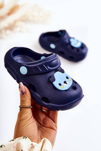 Vaikiškos šlepetės Kroks Bear Befado 159X110 Navy Blue