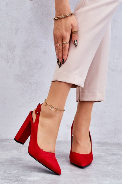 High Heels Pumps mit spitzen Zehen Rote Alanza