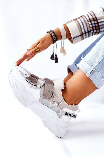 Frauen Sportschuhe Turnschuhe Silber Katerini