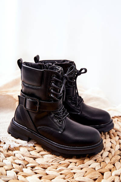 Bottes Enfant Avec Boucle Noir Dollay