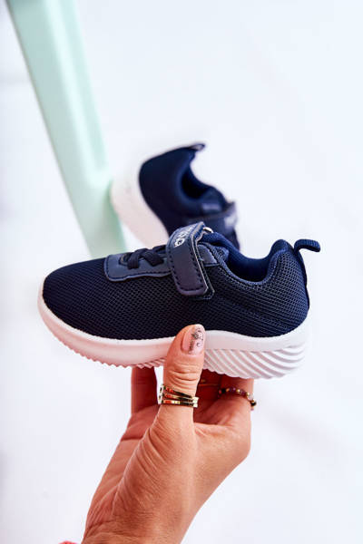 Chaussures de sport pour enfants avec velcro bleu Lexy