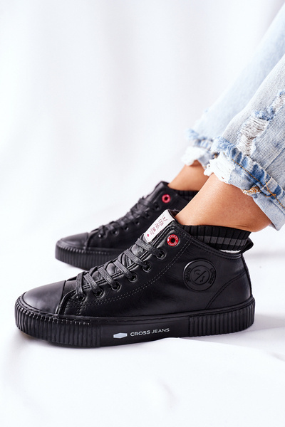 Női tornacipő Cross Jeans High Black II2R4021