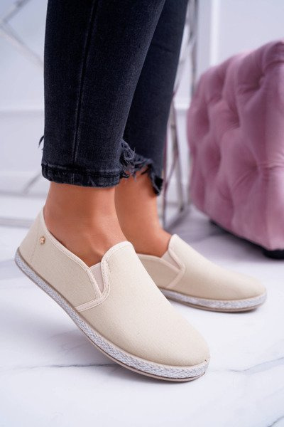 Szövet női tenisz Espadrilles Beige Terri