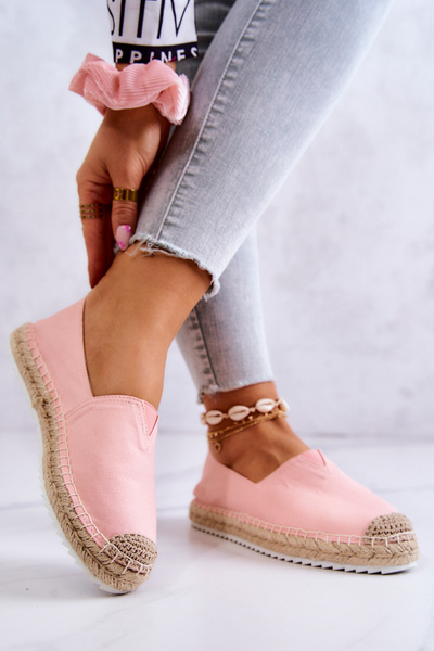 Espadrilles Sur Semelle Tressée Big Star HH274496 Rose