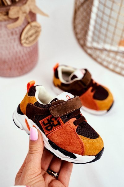 Klettverschluss Kinder Sportschuhe Braun Jonaba