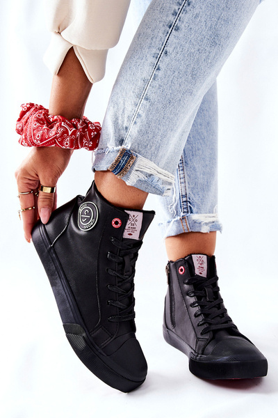 Női hőszigetelt tornacipő Cross Jeans Fekete II2R4009C