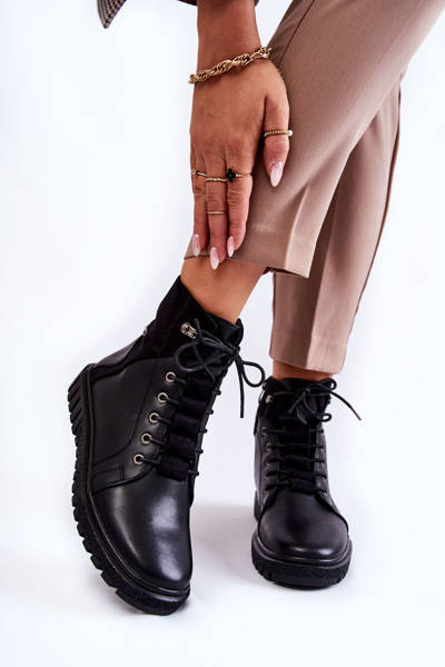Bottes pour femmes sur la plateforme noire Kristin