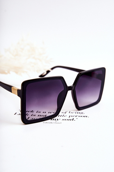 Women's Square Sunglasses V130032 Black