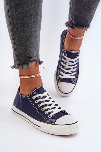 Baskets basses classiques femme bleu marine Caelira