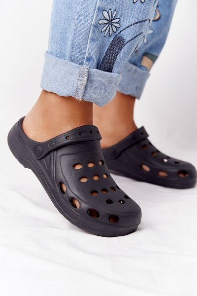 Tongs Femme Noir Mousse EVA Dots