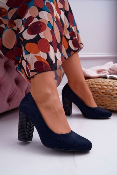 Damen Sergio Leone PB200 Wildleder Celva Blau Pumps