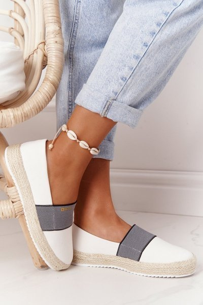 Espadrilės ant pinto pado Big Star HH274480 balta